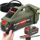 Mxmoonant Fuel Transfer Pump Battery Powered, 10.5GPM Cordless Diesel Transfer Pump Digital Control Self Priming Pump with 2 x 3.0Ah Batteries for Diesel, Kerosene