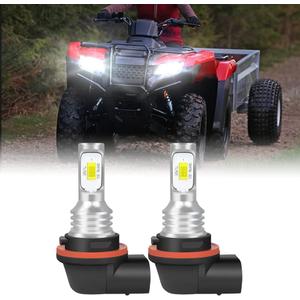 Fit For Honda Rancher TRX420 TRX500 2014-2022 LED Headlight Bulbs,34901-HR3-A21 ATV UTV Accessories,6000K Cool White,2pcs led bulbs