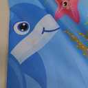 Sweetude Water Table Umbrella (Table Not Included), Kids Seaside Beach Umbrella Picnic Canopy for Summer Toddlers Sand Beach Camping Garden Outdoor Pool Shade Party Supply(Marine Animal Theme)