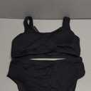 Tempt Me Women Two Piece Scoop Neck Bikini Crop Top Swimsuit Sporty High Waisted Bathing Suit Size XL