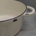 QuliMetal Nonstick Enameled Cast Iron Cookware Set, 7-Pcs Pots and Pans with Lid, Frying Pan Skillet, Sauce Pan, Healthy Round Dutch Oven Pot for Sourdough Bread Baking on All Stovetop, Cream White