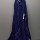 R&M Richards Women's Crystal Glow Evening Dress, Electric Blue, Size 14 Plus/14W