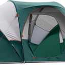 HIKERGARDEN 10 Person Camping Tent - Portable Easy Set Up Family Tent for Camp, Windproof Fabric Dome Tent Outdoor for Hiking, Backpacking, Traveling-14'x11'x74in(H) (Dark Green)
