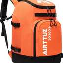 AIRTTUZ Ski Boot Bag - Ski and Snowboard Boots Backpack Excellent for Travel with Waterproof Exterior & Bottom - for Men, Women and Youth.