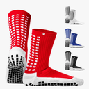 Lux Dual Grip Socks - Soccer Grip Socks for Men and Women. GripArray Performance & Comfort L