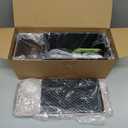 2Pack Pullman Loaf Pans with Lids  2.2 LB & 1 LB Dough Capacity, Non-Stick Carbon Steel Bread Pans for Homemade Sandwich and Sourdough Bread, Corrugated Toast Mold (Gold & Black)