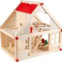 Hey Play Dollhouse for Kids, 15.75” x 11.5” x 15”, One Size