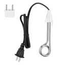 Travel Immersion Water Heater 300W Electric Camping Accessories 120/240V Dual Voltage Portable Immersion Water Heater for Coffee & Tea (White)