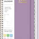 2 x 2026 Planner, Weekly and Monthly Calendar Academic Planner, Jan 2026 - Dec 2026, Planning Agenda Book for Desk Accessories and School Supplies - A5 (6.3'' x 8.5'') (Purple)