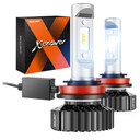 SEALIGHT H11/H8/H9/H16 LED Bulbs, 30,000LM 600% Super Brighter H11 Halogen Replacement Bulbs, 6000K Xenon White H11 H8 H9 Headlight Blubs, Plug and Play, Pack of 2