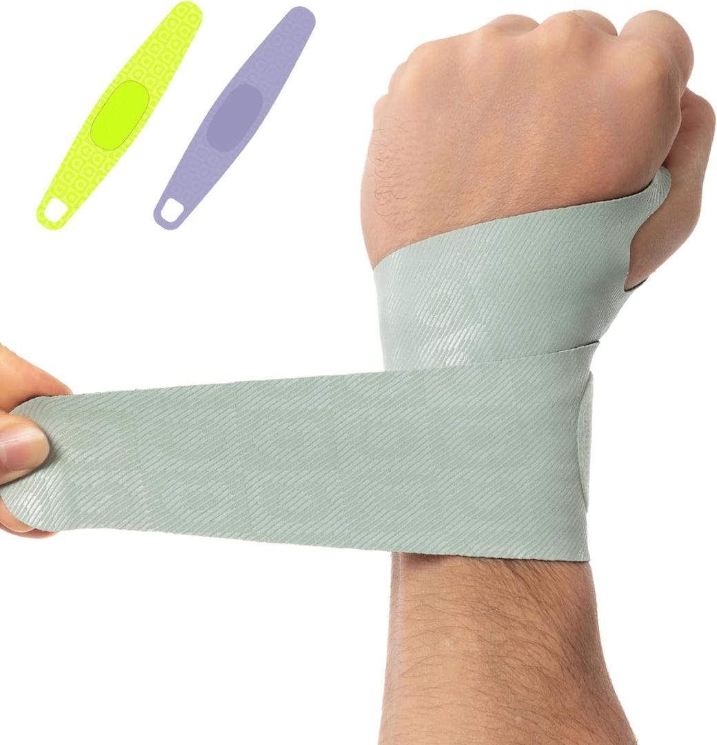 Adjustable Wrist Brace for Pain Relief, Carpal Tunnel & Tendonitis Support – Ergonomic Compression, Breathable & Anti-Slip Design, Fits Left & Right Hand, Ideal for Sports, Gaming & Office Use (Sage)