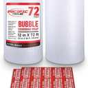 Bubble Cushioning Wrap Pacific Mailer 5/16 Inch x 12 Inch x 72Feet Total [2 Rolls of 36 Feet] Bubble Cushioning Wrap for Packing Moving Supplies Perforated Every 12"
