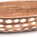 Mango Wood Decorative Bowl for Table Centerpiece Dining Living Room Home Kitchen Décor