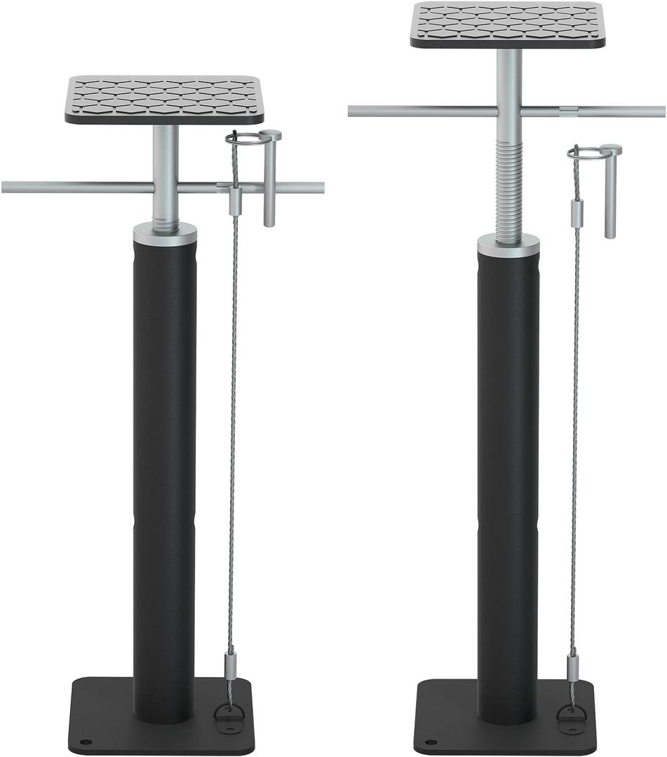 Heavy Duty RV Slide Out Support with Support Pad - Adjusts from 20" to 42", 5000 lbs Capacity Each, Set of 2