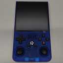 R36MAX Retro Handheld Game Console, 4.0 Inch IPS Screen Retro Gaming Console,Linux System, 4000mAh Battery Portable Pocket Mini Arcade, Built-in 128G,Lndigo Blue