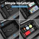 Center Armrest Double-Layered Storage Box for Hyundai Palisade 2026 Center Console Organizer Tray Interior Accessories