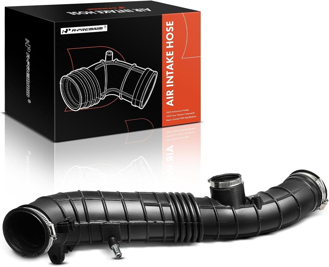 A-Premium Engine Air Intake Hose Tube W/Clamps [fits SOHC, 4Cyl 2.3L] Compatible with Honda Accord 2001-2002, Coupe & Sedan, Replace# 17228PAAA01, 17228-PAA-A01