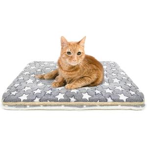 2 Pack Cat Blanket for Indoor Cats Ultra Soft and Warm Calming Cat Bed Fleece Pet Mat for Anxiety and Stress Washable Kitten Blanket