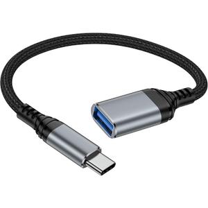 USB C to USB Adapter - 5Gbps OTG Adapter USB3.0 for Android - USBA Female to USBC Male Adapter, Dongle Type C OTG Cable Converter Support Camera, Card Reader, USB Flash Drive, External/MIDI Keyboard