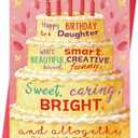 3 x Daughter Birthday Card – Funny Birthday Card Gift for Daughter from Mom and Dad