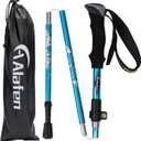A ALAFEN Lightweight Collapsible Trekking Pole - 7075 Aluminum Adjustable Walking Stick for Hiking & Travel, Foldable Quick-Lock Design, Single Pole for Adults & Seniors
