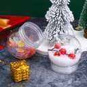 BESTOYARD Pack of 20 3-Inch DIY Snow Globe Water Globes, Clear Plastic with 55mm Screw Off Cap Reusable Kit for Bulk DIY Crafts, Valentines, Xmas, Fillable Commerial Holiday Projects