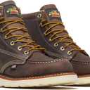 Thorogood American Heritage 6 Moc Toe Work Boots for Men - Soft Toe, Premium Full-Grain Leather with Slip-Resistant Wedge Outsole and Comfort Insole; EH Rated (10.5 Wide, Trail Crazyhorse)