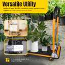 MaxWorks Foldable Platform Truck Push Dolly 330 lb Capacity 28.75" x 18.75" x 33" Heavy‑Duty Utility Cart with Fold Down Handle for Home Garage Warehouse and Workshop Use (80876)