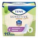 TENA Sensitive Care Incontinence Pads for Women, Bladder Control & Postpartum, Maximum Absorbency, Long - 117 Count
