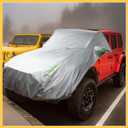 Front Half Car Cover Waterproof 280x120cm Outdoor Half Cover for Car Aluminum Film Cotton Silver Tone Auto Replacement Parts