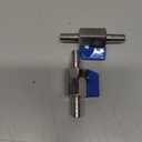 2 Pack 3/8" Hose ID Barb Mini Ball Valve, Stainless Steel Small Shut Off Valve with Clamps Kit for Water Oil Gas (3/8 Inch)