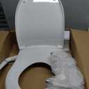 Kohler PureWash M250 Manual Elongated Bidet Toilet Seat, White, Quiet-Close Lid Prevents Slamming, Cool Water, Easy Installation with Quick-Release Hinges, Adjustable Spray Position & Pressure