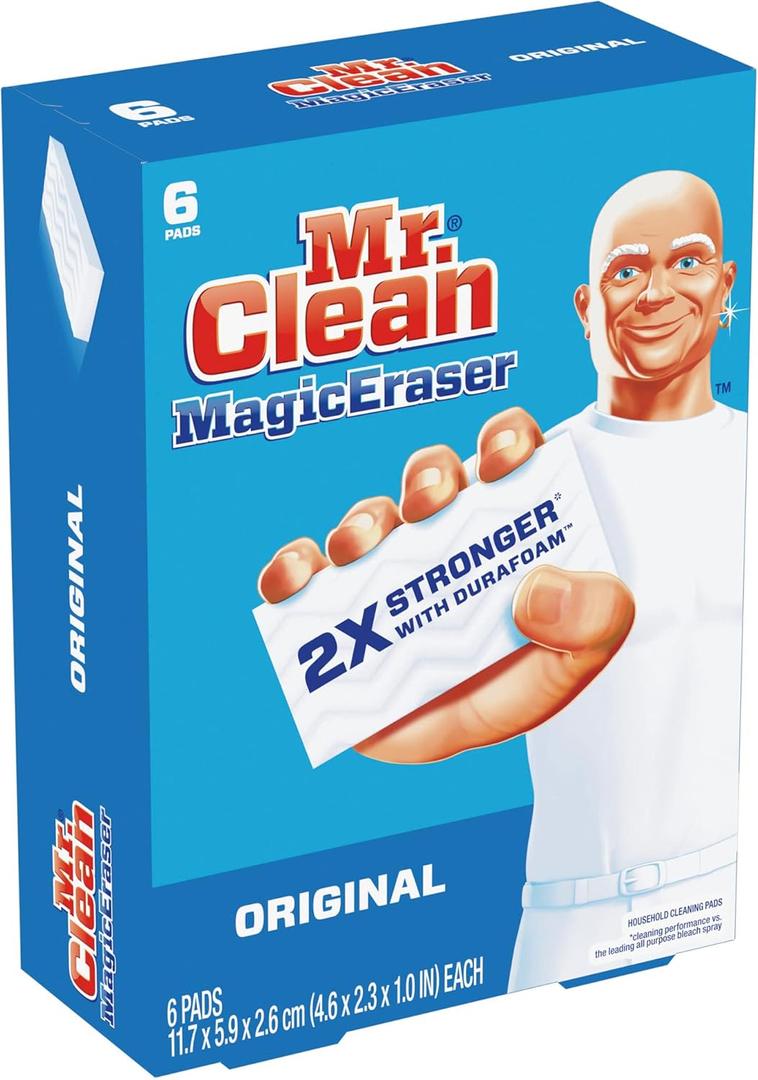 Mr. Clean Magic Eraser Original Scrubbers, 6 Per Box, Case of 6 Boxes