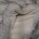 NEWCOSPLAY Faux Fur Throw Blanket Beige Luxury Fluffy Thick Warm Blanket for Couch Sofa Bed 1000GSM (Beige Thick, Throw(50"x60"))