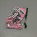 I Wear Pink for My Sister Messy Bun Breast Cancer Support T-Shirt (Pink, L)