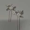 JAKAWIN Pearl Bride Wedding Hair Pins Silver Bridal Hair Piece Accessories Decorative Hair Clips for Women HP065 (Silver)