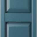 Ekena Millwork Lifetime Vinyl LP2S14X04300MB Standard Two Equal Panel Vinyls, Raised Panel Vinyl Shutters, w/Installation Shutter-Lok's & Matching Screws (Per Pair), 14 3/4"W x 43"H, Midnight Blue