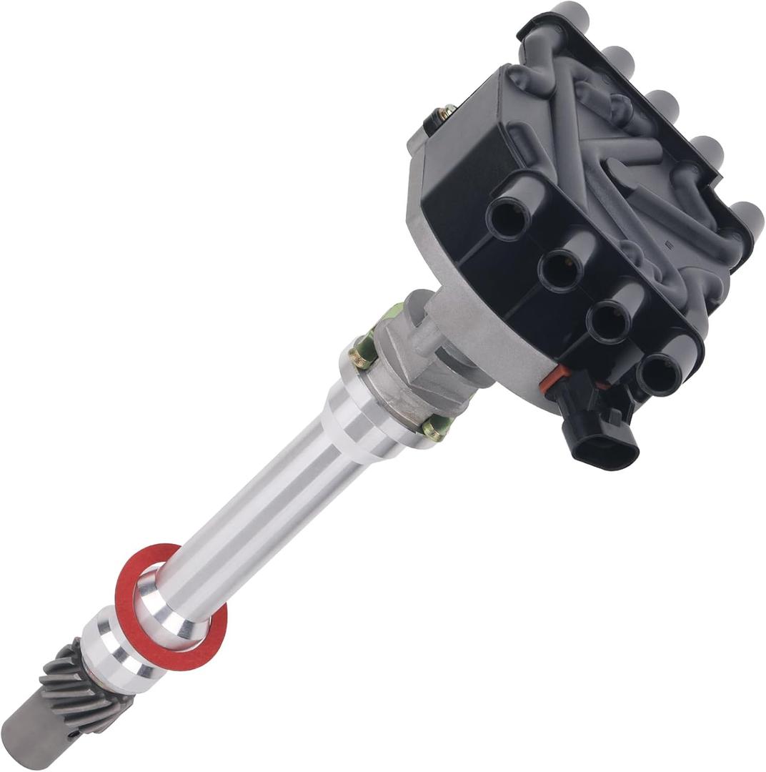 Ignition Distributor Compatible with 1996-2002 Chevy GMC Cadillac Isuzu Vortec V8 5.0L 5.7L 305 350, Replacement 93441558 1104058 1257042 (Black)