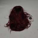 BARSDAR Burgundy Red Layered Wig with Bangs - 20 Inch Red Layered Wig with Bangs for Women - Natural Looking Soft Wavy Synthetic Wigs Straight Layers Haircut Fringe Daily Party Halloween