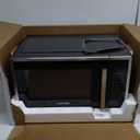 Chefman Countertop Microwave Oven 1.1 Cu. Ft. Digital Stainless Steel Microwave 1000 Watts with 6 Auto Menus, 10 Power Levels, Eco Mode, Memory, Mute Function, Child Safety Lock, Easy Clean