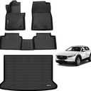 AIPOIL Floor Mats & Cargo Liner Set for 2020-2024 2025 Mazda CX30 All Weather Protection Easy to Clean Full Set Automobile mats Accessories, Black