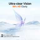 SMARTDEVIL 2 Pack for iPhone 17 Pro Max Screen Protector, 9H Hardness Military Grade Shatterproof, HD Clear Tempered Glass with Auto Dust-Elimination, Bubble Free, Easy Installation, Case Friendly