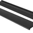 Peaha 5 Pack Kitchen Cabinet Handles 10 inch Black Pulls for Dresser Drawers Door Edge Finger Pull Aluminum Alloy Hardware