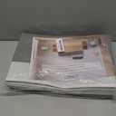 4 Pack Large Closet Storage Baskets Bins for Shelves | Fabric Closet Organizers and Storage with Handles Home Organization | Decorative Collapsible Baskets for Organizing Clothes Toy Nursery 14"x10" (White with Grey)