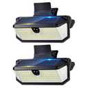 Thumok 416 LEDs Solar Lights Outdoor,Clip on Motion Sensor Outdoor Light,4000 Lumens Solar Security Lights,3 Lighting Modes, IP65 Waterproof Flood Light for Garden Patio Garage Backyard (2)