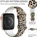 Lerobo Cheetah Band Compatible for Apple Watch Bands Ultra 2 49mm 44mm 46mm 45mm 42mm iWatch SE Series 11 10 9 8 7 6 5 4 3 2 1 Ultra3 SE2 SE3 Silicone Fadeless Pattern Printed Band Women Men, Leopard