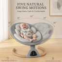 TinyGlow Baby Swings for Infants, Electric Baby Swing with Remote Control
Bluetooth Infant Swing with Music Speaker, 5 Speeds & 3 Timers Settings, Suitable for Indoor & Outdoor Use, Grey