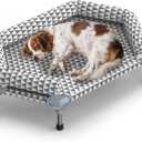 Orthopedic Dog Bed for Medium Dogs - Removable Bolsters & Cleanable Cover,Elevated Outdoor Dog Bed,Easy to Assemble,Up to 100lbs,Medium