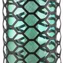 TIKI Honeycomb Outdoor Torch, 65"  Blue Decorative Lighting for Patio, Backyard & Lawn | 3-in-1 Design: Full-Size, Mid-Size Garden & Table Torch | Includes Snuffer & Wick