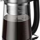 KIDISLE Percolator Coffee Pot Electric Coffee Maker, 10-Cup Coffee Percolator with Auto Keep Warm, Stainless Steel Basket, Borosilicate Glass, Cool-Touch Handle